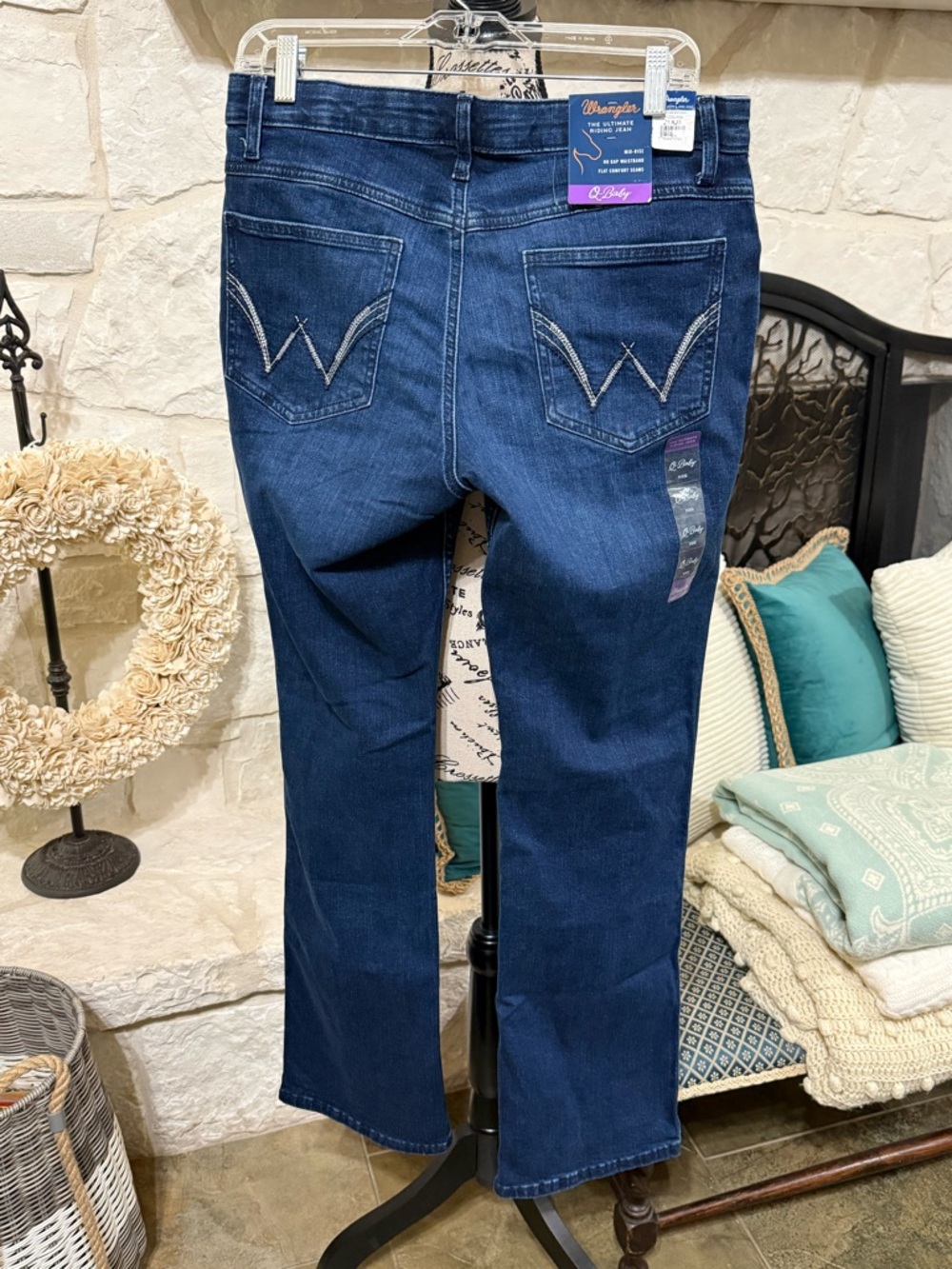 Wrangler Indigo Blue Q-baby Riding Jeans - Picture 2 of 3